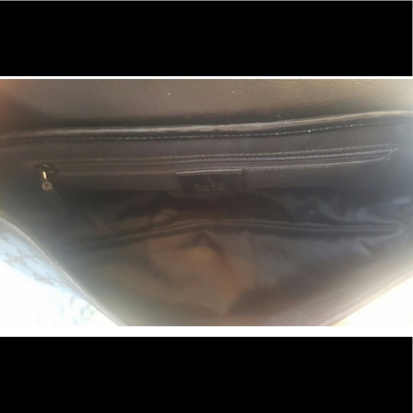 GUCCI TOM FORD Black Suede Flap Med Bag Chain RARE - Picture 5 of 13